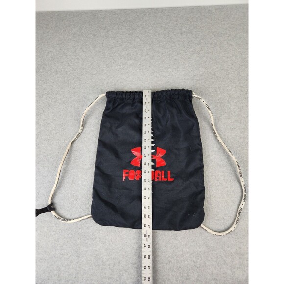 Under‎ Armour Canvas Drawstring Backpack Bag Football Black Practice Equipment - Picture 7 of 11